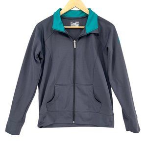 Under Armour Jacket Womens Grey Semi Fitted AllseasonGear Full Zip Size M